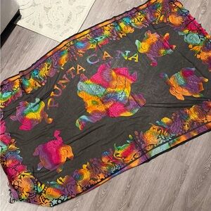 NWT Colorful Punta Cana Sarong Sea Turtle